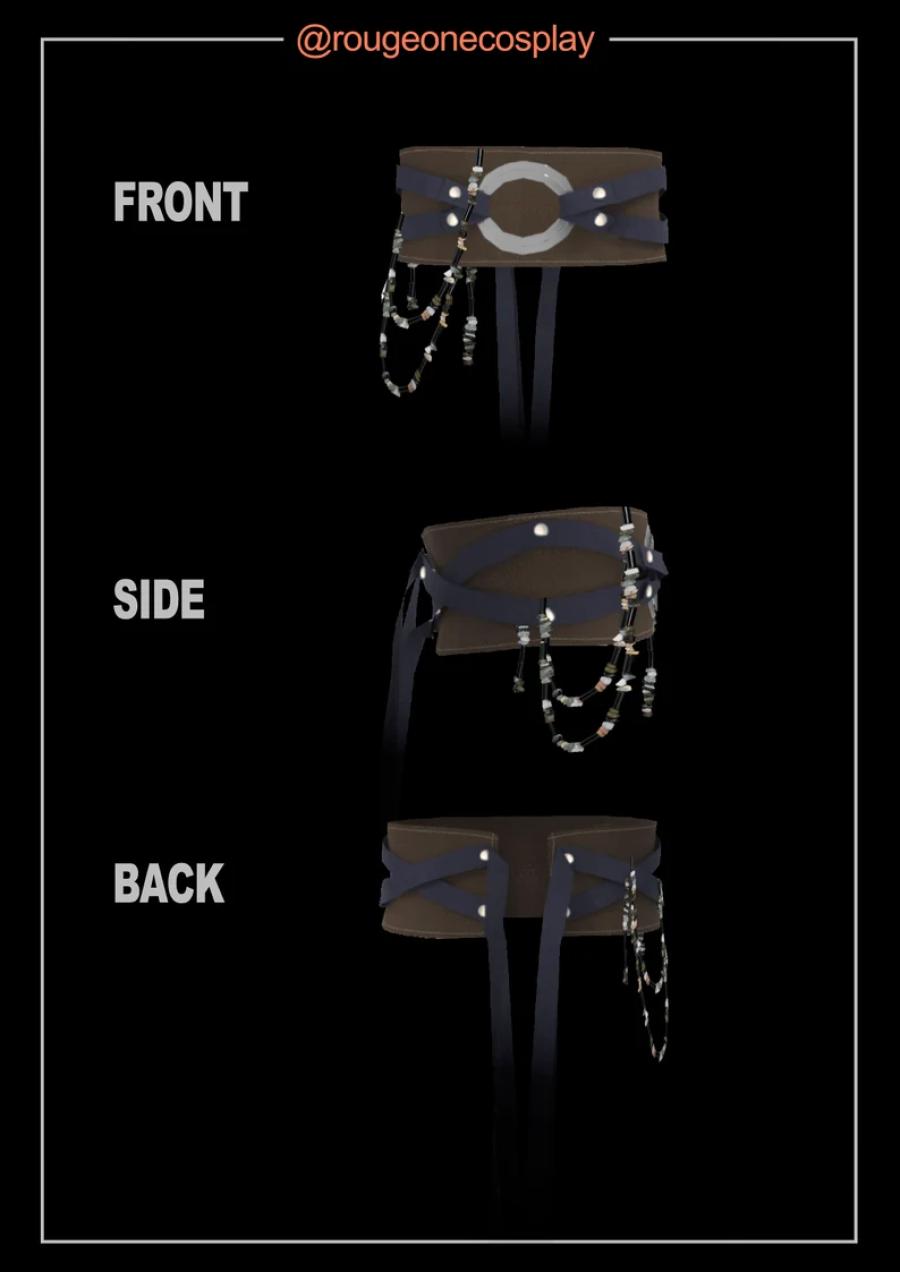 Ahsoka sewing pattern BELT starwars cosplay pattern DIGITAL 34-44 sizes + guide