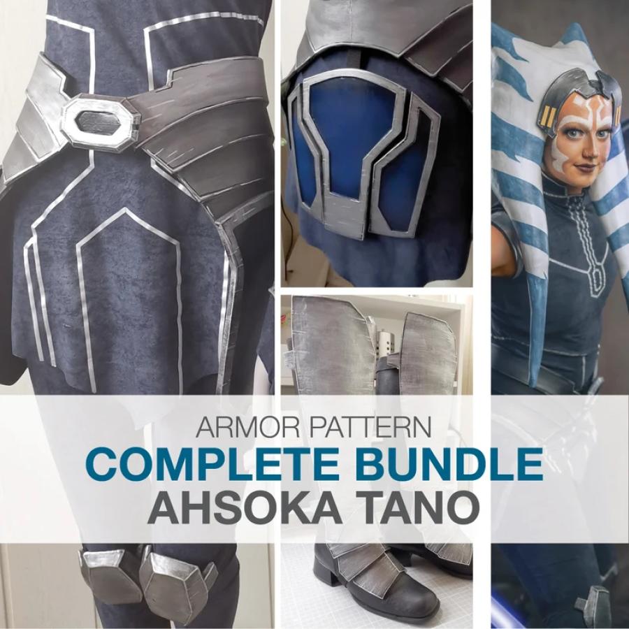 Ahsoka Tano Clone Wars inspired Cosplay Patterns / Templates - Complete Bundle