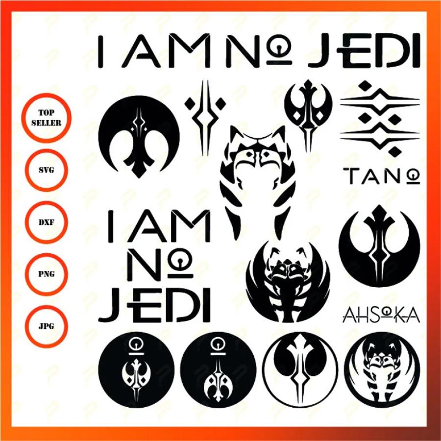 Ahsoka Tano SVG - Star Wars - Ahsoka SVG Mandalorian - Rebels - Clone Wars I Am No Jedi, Rebels - Clone Wars | Rebel Alliance