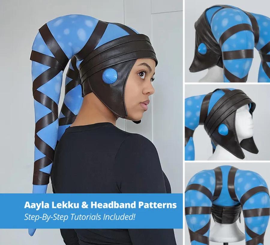 Aayla Secura Inspired Lekku & Headband Pattern | BUNDLE!