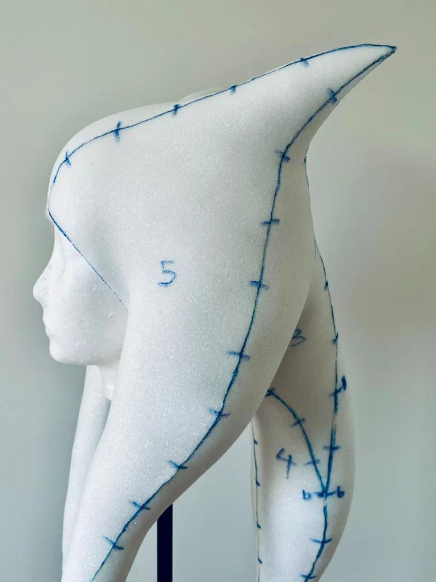 Ahsoka Rebels Fulcrum Inspired Lekku Foam Pattern - Togruta Headpiece