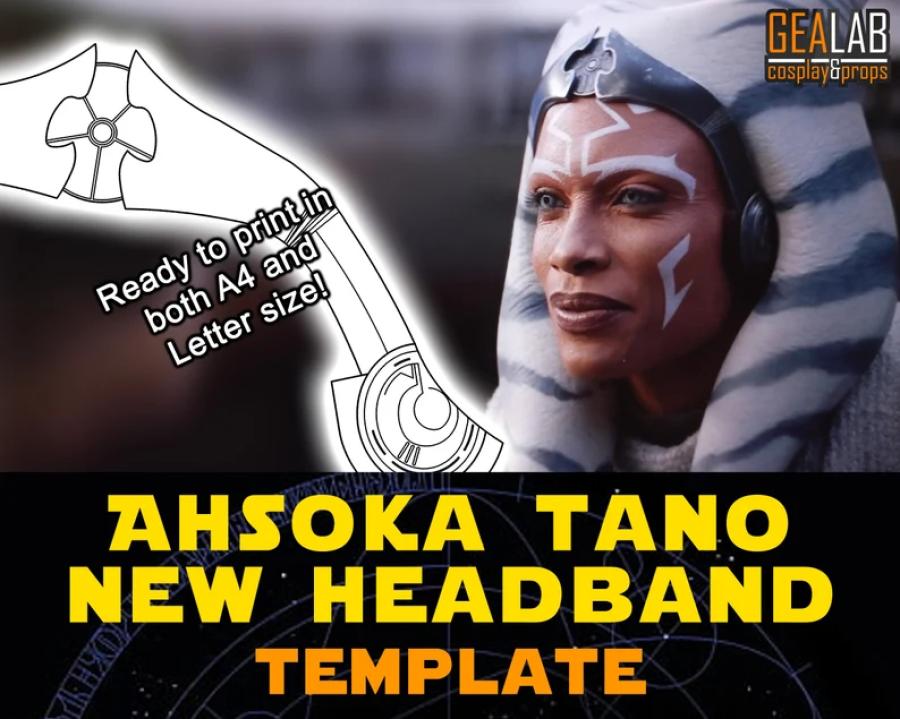 Ahsoka Tano New Headband - PDF Template for Cosplay